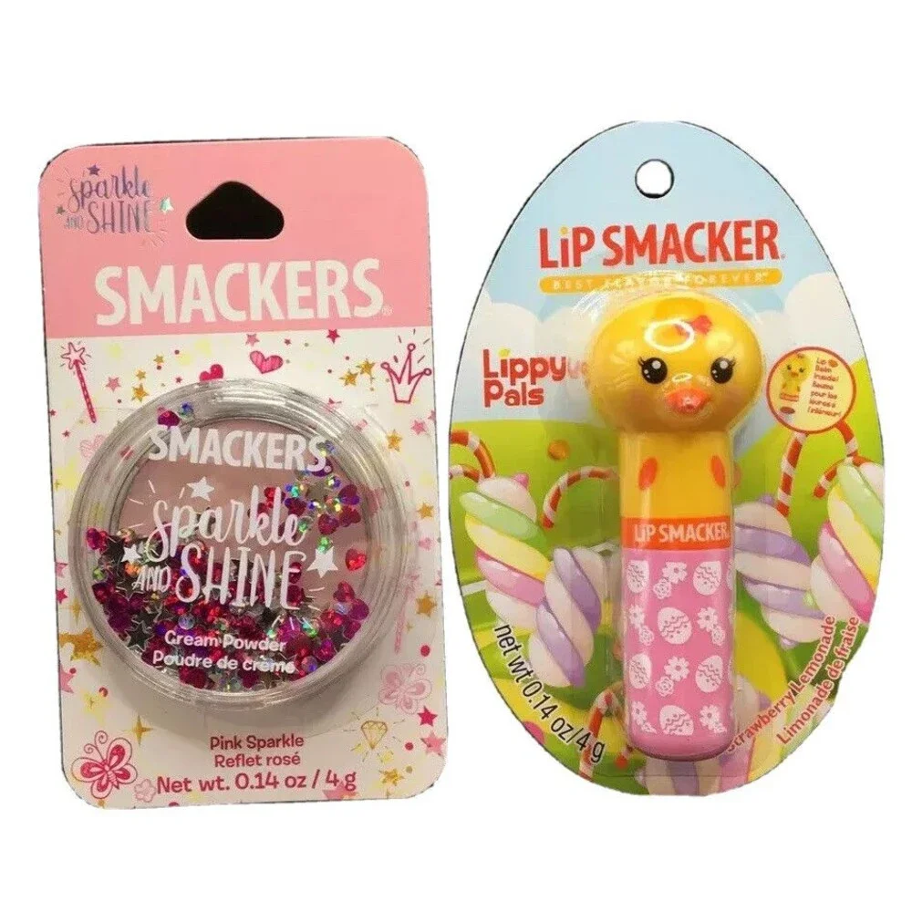 Lip Smackers Best Flavor Ever Strawberry Lemonade Chic & Sparkle And Shine.￼